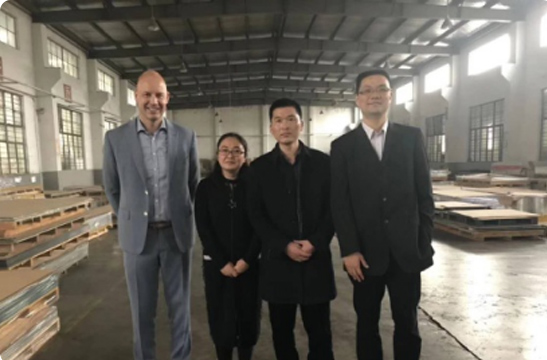 LEXAN-PC薄膜板材部门全球销售总监一行莅临我司参观指导